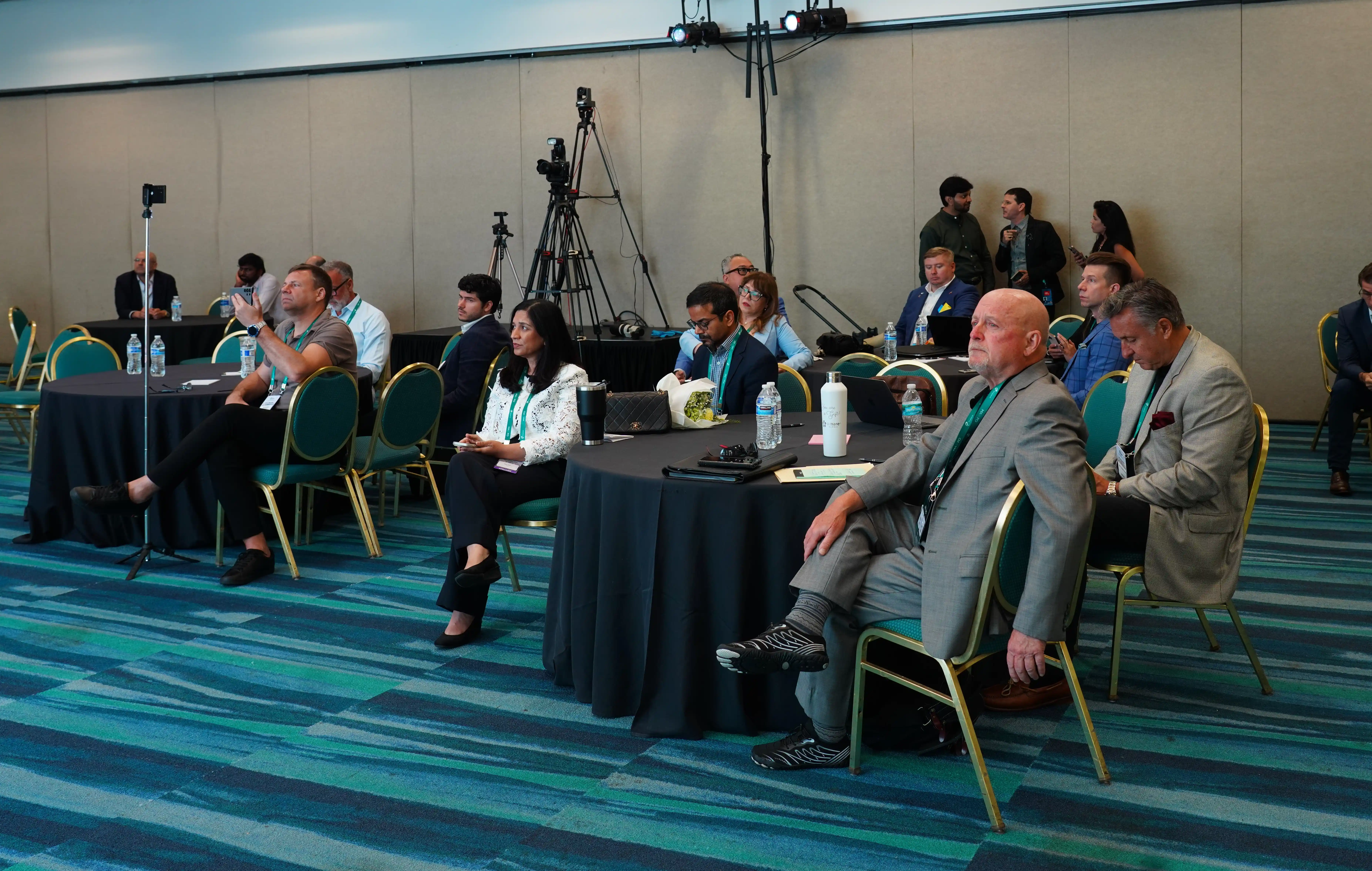 Delegates and exhibitors on a Future PropTech exhibition floor